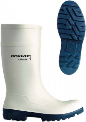 DUNLOP bezpečnostní holínky PUROFORT GRIP LADIES S4, bílé, z polyuretanu