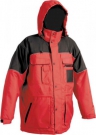 Zimní nepromokavá bunda ULTIMO červeno-černá, s kapucí