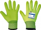 Pracovní zateplené rukavice TURTUR, nylon s PVC nánosem