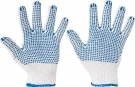 Pracovní rukavice Quail, PVC terčíky na dlani a prstech