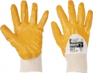 Pracovní rukavice Harrier žlutý, polomáčené v nitrilu